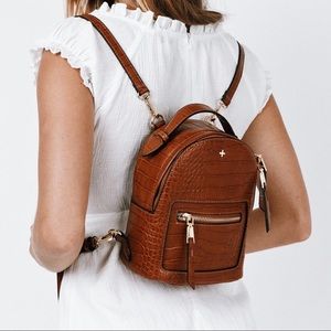 PETA & JAIN ZOE BACKPACK TAN CROC